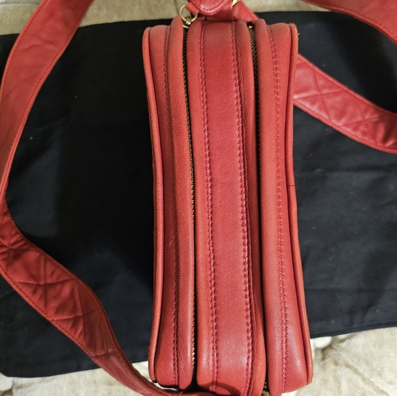 (SOLD)Rare Authentic Vintage Chanel red camera bag with charms. - Picture 9 of 16